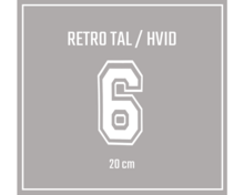 Rosenhøj Rygtal 20 cm - Hvid
