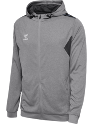 Hummel Authentic Zip Hættetrøje - Lysegrå