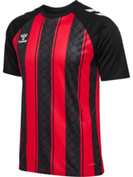 Hummel Match Striped Spilletrøje - Sort/rød