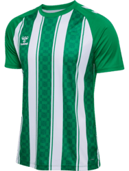 Hummel Match Striped Spilletrøje - Grøn/hvid