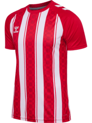 Hummel Match Striped Spilletrøje - Rød/hvid