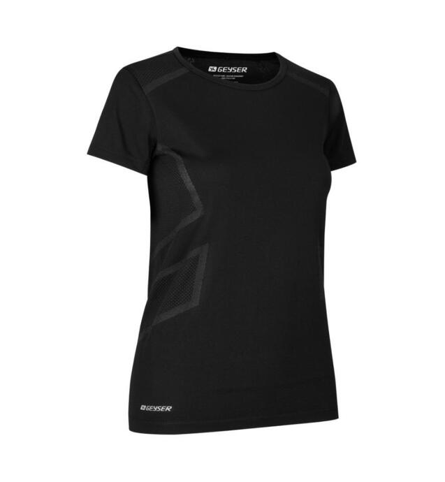 Geyser T-shirt Seamless Dame - Sort