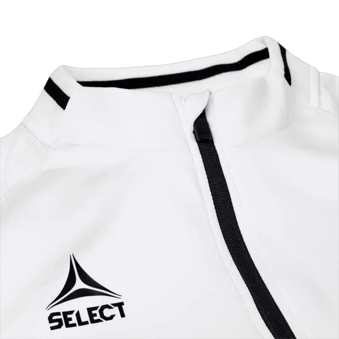 Select Monaco Fullzip Træningstrøje - Hvid/sort