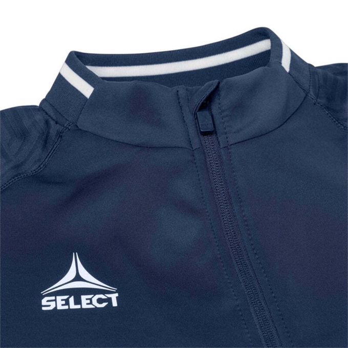 Select Monaco Fullzip Træningstrøje - Navy/hvid