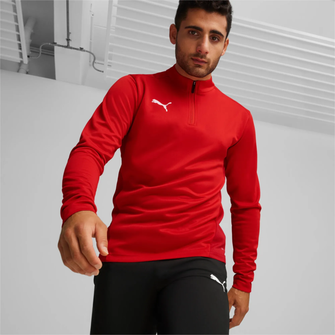 Puma teamGOAL Halfzip Træningstrøje Jr - Rød