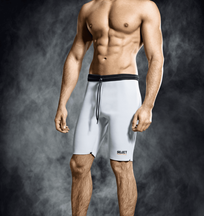 Select Neopren Varmeshorts - Sort/hvid