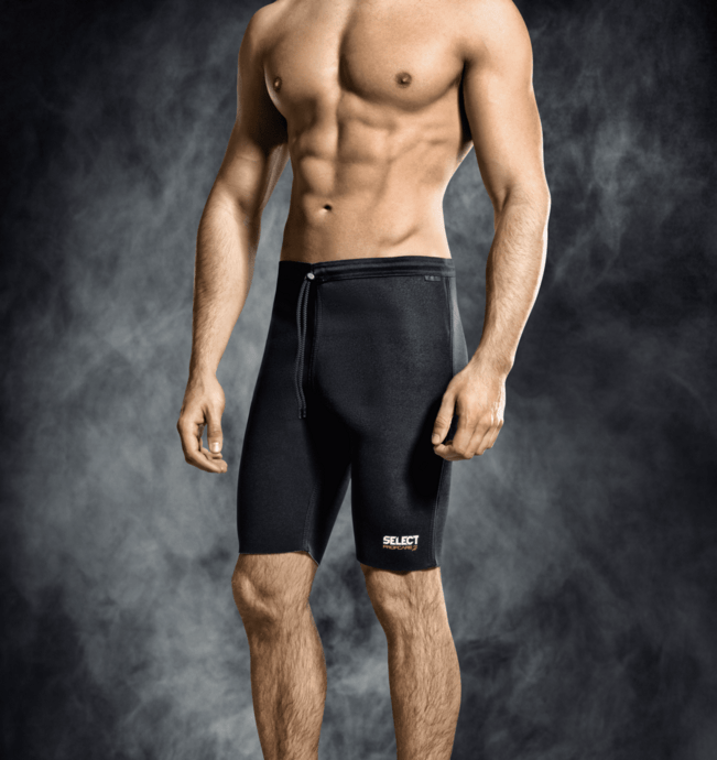 Select Neopren Varmeshorts - Sort/blå