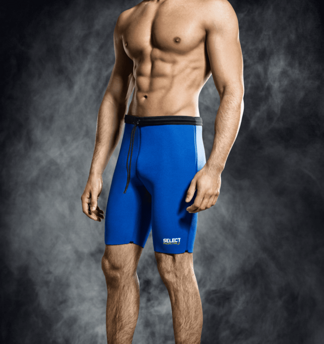 Select Neopren Varmeshorts - Sort/blå