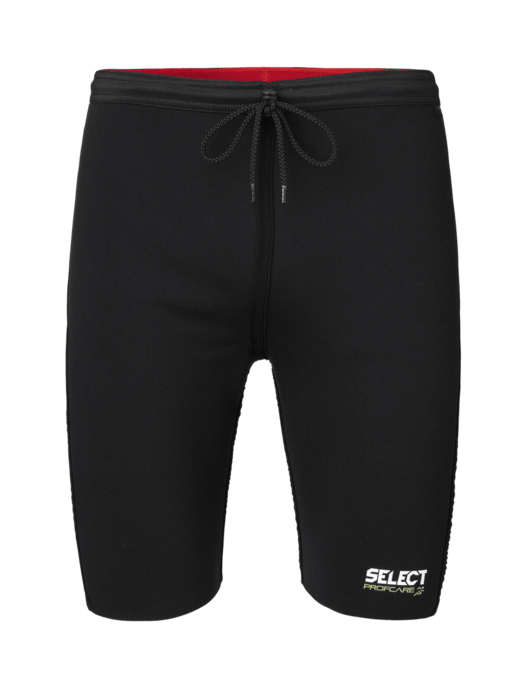 Select Neopren Varmeshorts - Sort/rød