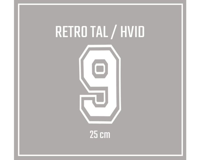 Retro Tal 25 cm - Ryg