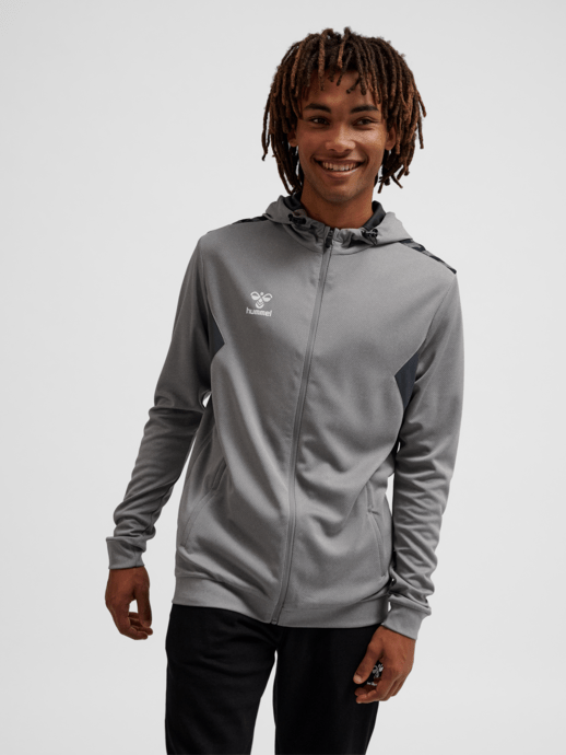 Hummel Authentic Zip Hættetrøje - Lysegrå