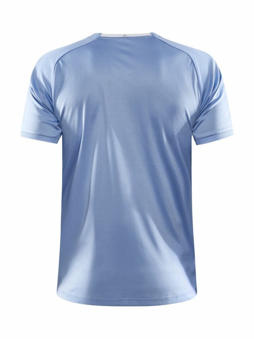 Craft Progress 2.0 Stripe Spilletrøje - Lyseblå/hvid