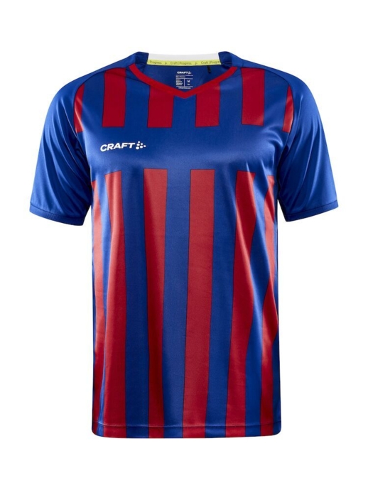 Craft Progress 2.0 Stripe Spilletrøje - Blå/rød