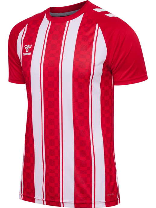 Hummel Match Striped Spilletrøje - Rød/hvid
