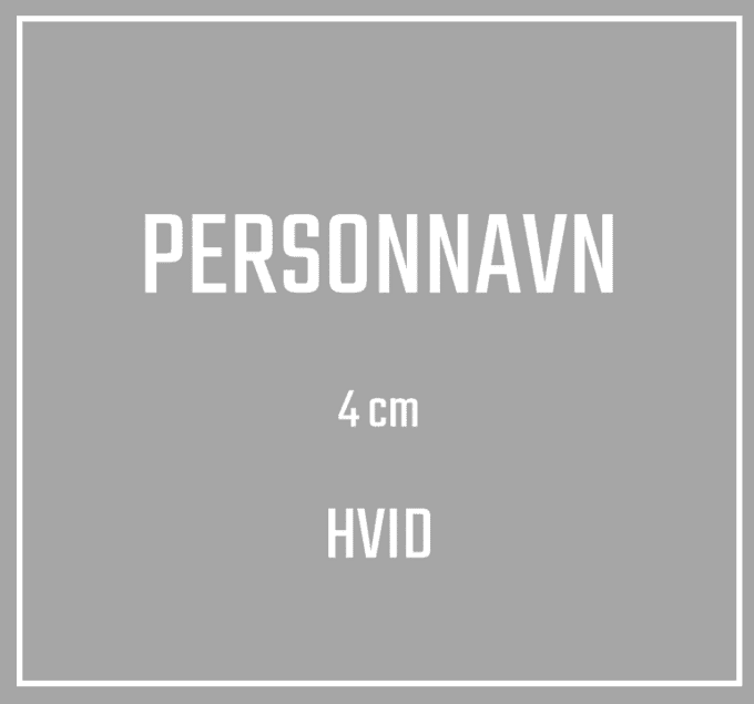 Avedøre IF Navn 4 cm