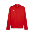 Puma teamGOAL Halfzip Træningstrøje Jr - Rød