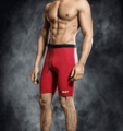 Select Neopren Varmeshorts - Sort/rød