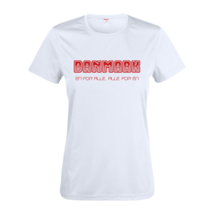 Danmark T-shirt Women- Hvid