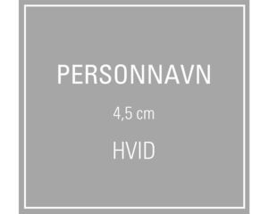 Person Navn 4,5 cm - Hvid