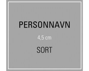 Person Navn 4,5 cm - Sort